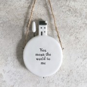 Top of the world Hanger | You mean the world to me